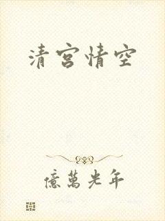 清宫情空封面