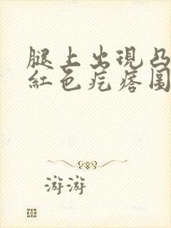 腿上出现凸起的红色疙瘩图片