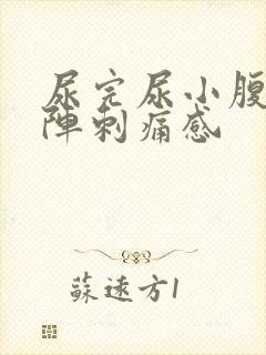 尿完尿小腹有一阵刺痛感封面