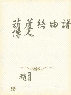 葫芦丝曲谱龙的传人