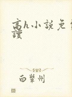 高h小说免费阅读