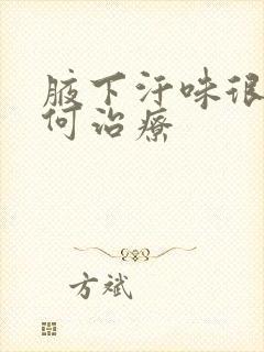 腋下汗味很重如何治疗