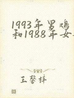 1993年男鸡和1988年女龙婚配如何