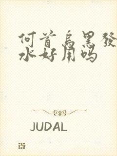 何首乌黑发洗发水好用吗