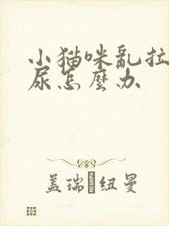 小猫咪乱拉屎拉尿怎么办