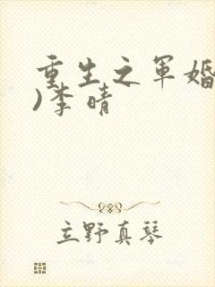 重生之军婚(h)李晴