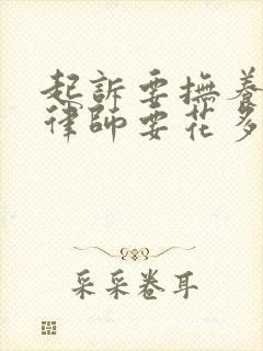 起诉要抚养费请律师要花多少钱