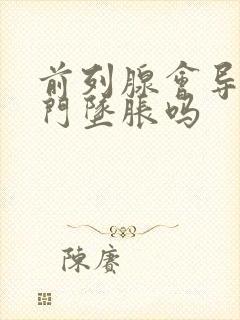 前列腺会导致肛门坠胀吗