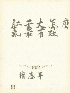 肚子大怎么去湿气最有效