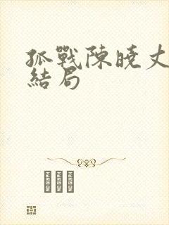 孤战陈晓丈夫的结局