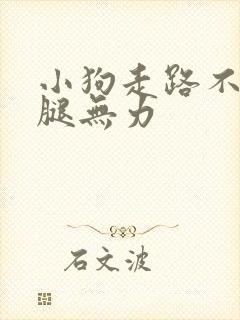 小狗走路不稳后腿无力