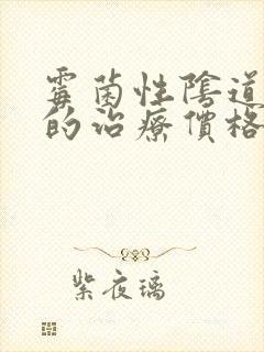 霉菌性阴道发炎的治疗价格封面