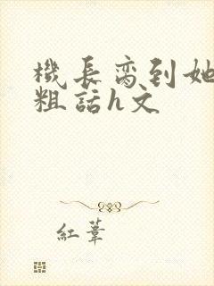 机长脔到她哭h粗话h文