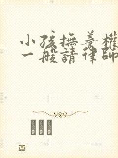 小孩抚养权纠纷一般请律师多少钱