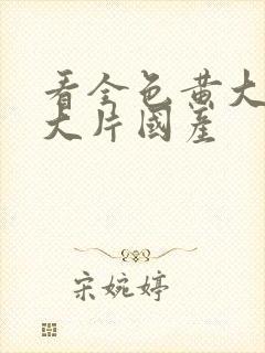 看全色黄大色黄大片国产