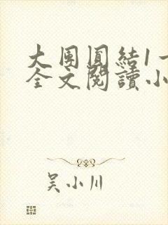 大团圆结1一6全文阅读小说封面