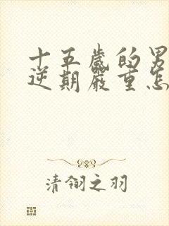 十五岁的男孩叛逆期严重怎么办