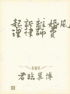 起诉离婚风险代理律师费