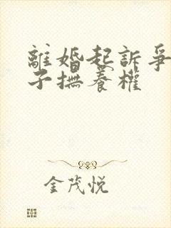 离婚起诉争取孩子抚养权