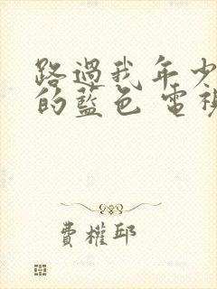 路过我年少时光的蓝色 电视剧 在线观看