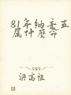 81年纳音五行属什么命