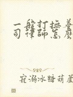 一般打抚养费官司律师怎么收费封面