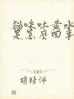 猫咪吐黄水拉稀是怎么回事