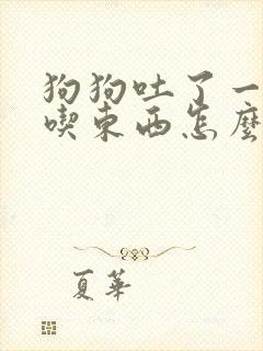 狗狗吐了一天不吃东西怎么办