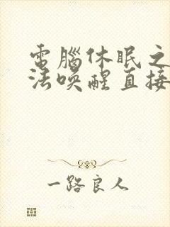 电脑休眠之后无法唤醒直接是黑屏封面