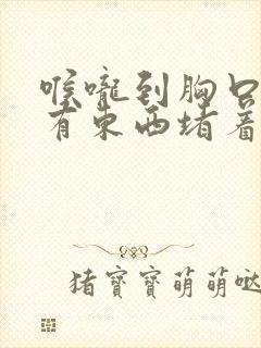 喉咙到胸口感觉有东西堵着,胸口闷疼