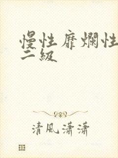 慢性靡烂性胃炎二级封面