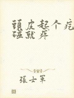 头皮起个疙瘩一碰就疼