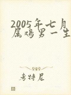 2005年七月属鸡男一生命运