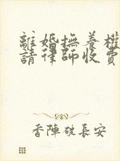 离婚抚养权官司请律师收费