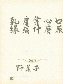 乳房靠心口处边缘痛什么原因