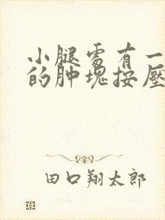 小腿处有一个硬的肿块按压疼