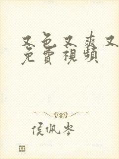 又色又爽又黄又免费视频