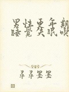 男性更年期晚上睡觉失眠吃什么药