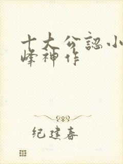 十大公认小说巅峰神作