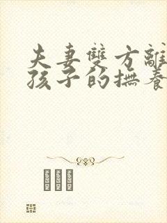 夫妻双方离婚,孩子的抚养权归谁