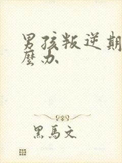 男孩叛逆期该怎么办