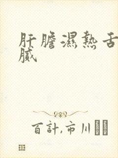 肝胆湿热舌苔黄腻