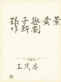 孙千与黄景瑜合作新剧