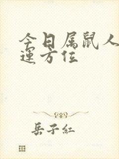 今日属鼠人的财运方位