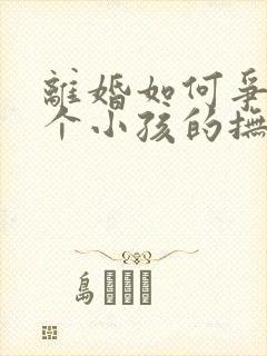 离婚如何争取两个小孩的抚养权