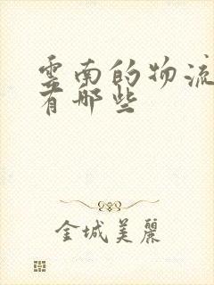 云南的物流公司有哪些