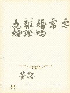 办离婚需要带结婚证吗