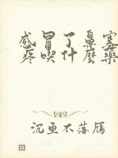 感冒了鼻塞嗓子疼吃什么药