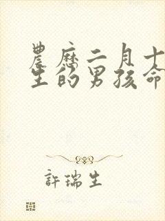 农历二月十二出生的男孩命运