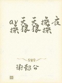 av天天操夜夜操狠狠操